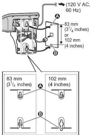 (120 V AC, 60 Hz) 83 mm (3¹/₄ inches) or 102 mm (4 inches) 83 mm (3¹/₄ inches) 102 mm (4 inches)