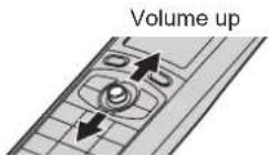 PANASONIC KX-TG8222E - Adjusting the receiver or speaker volume - 1