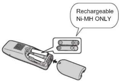 Rechargeable Ni-MH ONLY