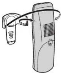 PANASONIC KX-TG8093E - Using the belt clip - 1