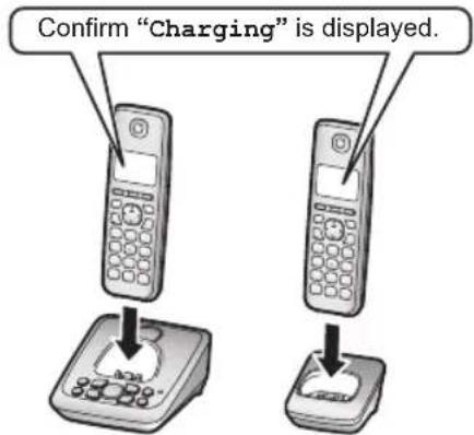 Confirm "Charging" is displayed.