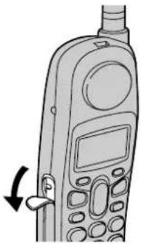 PANASONIC KX-TG2388 - To connect an optional headset to the handset - 1