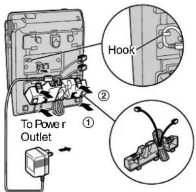 To Power r Outlet ① ② Hook