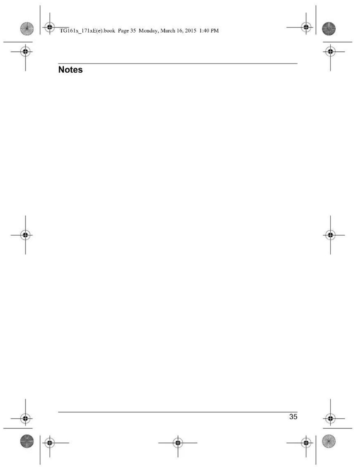TG161x_171xE(e).book Page 35 Monday, March 16, 2015 1:40 PM Notes 35