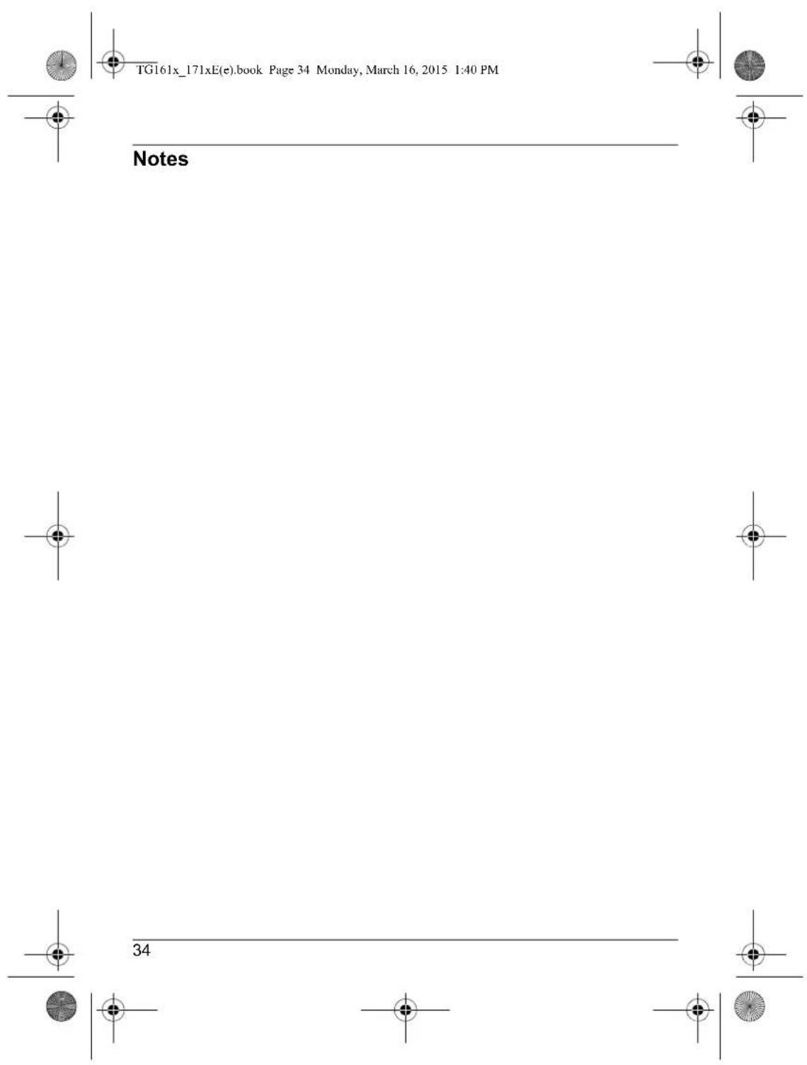 TG161x_171xE(e).book Page 34 Monday, March 16, 2015 1:40 PM Notes 34