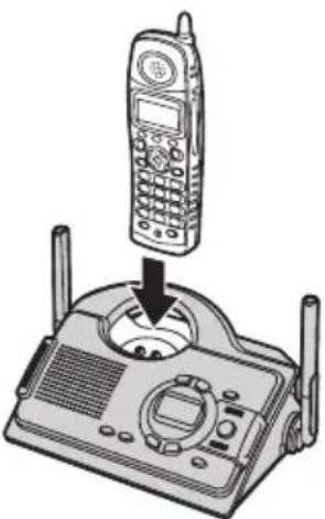 PANASONIC KX-TCD290E - Place the handset on the base unit for about 8 hours before initial use. - 2
