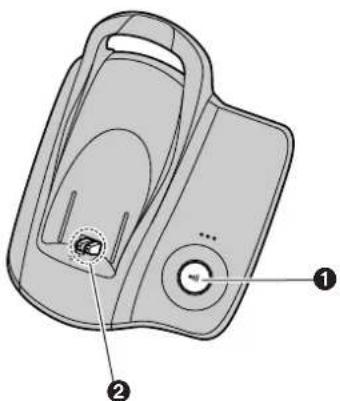 Technical diagram of a device casing with labeled parts and internal features