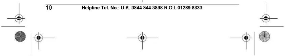 10 Helpline Tel. No.: U.K. 0844 844 3898 R.O.I. 01289 8333