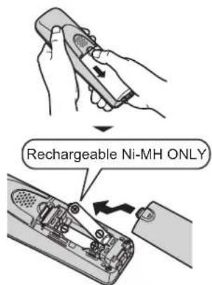 Rechargeable Ni-MH ONLY