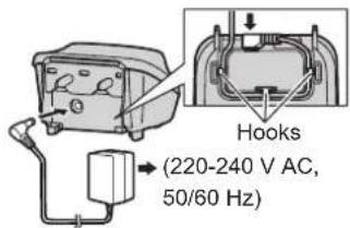 Hooks (220-240 V AC, 50/60 Hz)