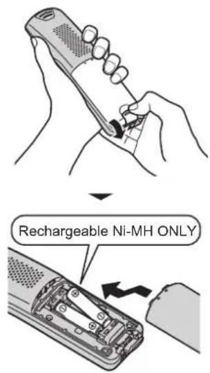 Rechargeable Ni-MH ONLY