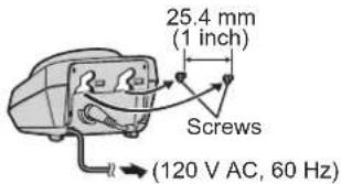 25.4 mm (1 inch) Screws (120 V AC, 60 Hz)
