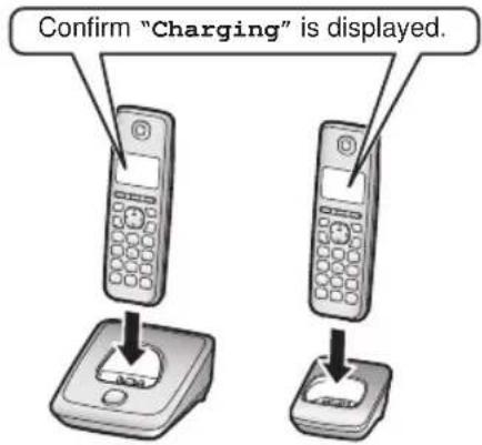 Confirm "Charging" is displayed.