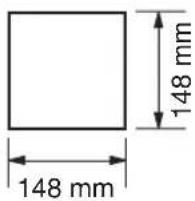 148 mm 148 mm