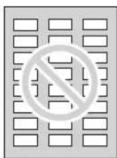 Image showing a grid of rectangular blocks with one cell circled and the other marked as 'no' in the circle.