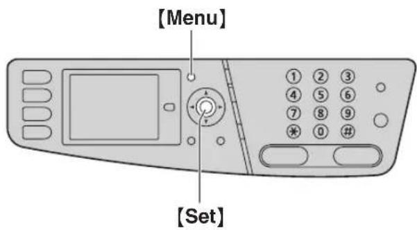 [Menu] [Set]