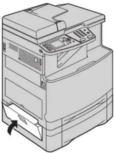 PANASONIC KX-MC6260E - When the recording paper has jammed near the optional input tray - 3
