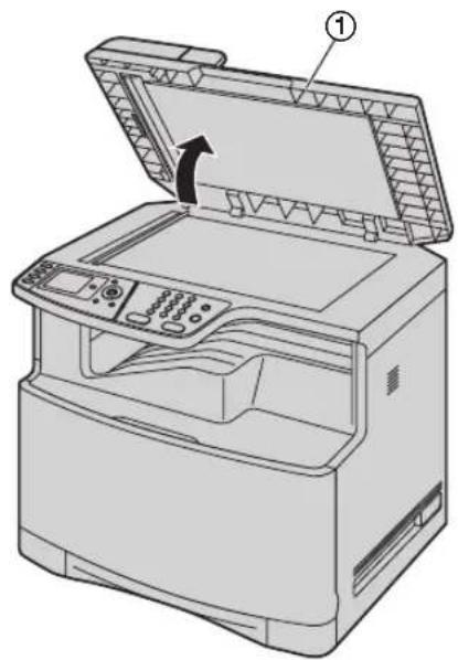 PANASONIC KX-MC6260E - Open the document cover (①). - 1