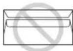 PANASONIC KX-MC6260E - Do not use envelopes with any of the following characteristics (using these may result in paper jams): - 3
