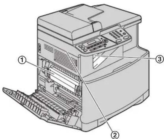 Diagram of an HP printer with labeled parts in Chinese, showing internal structure and part numbers.
