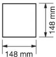 148 mm 148 mm