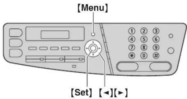 [Menu] [Set] [◀][▶]