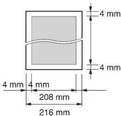 4 mm 4 mm 4 mm 4 mm 208 mm 216 mm