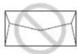 PANASONIC KX-MC6020E - Do not use envelopes with any of the following characteristics (using these may result in paper jams): - 1