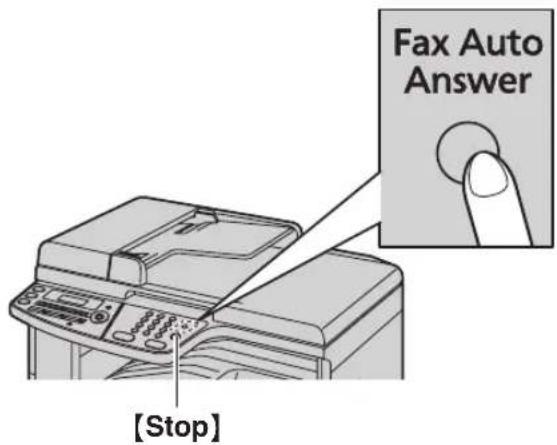 Fax Auto Answer [Stop]