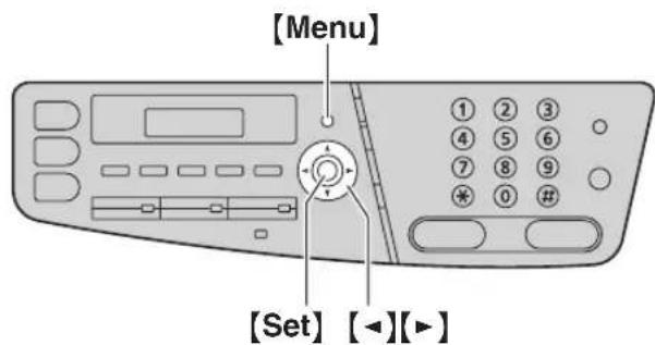 [Menu] [Set] [◀][▶]