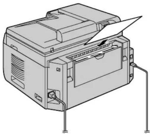 PANASONIC KX-MB2061FX - When the recording paper in the manual input tray is not fed into the unit properly - 1