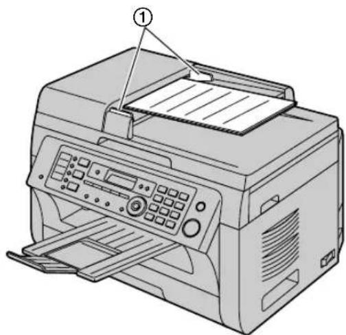 PANASONIC KX-MB2061FX - Using the automatic document feeder - 1