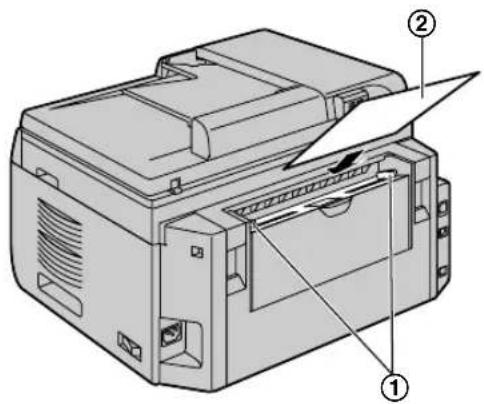 Technical diagram of a printer with labeled parts, showing internal structure and component annotations