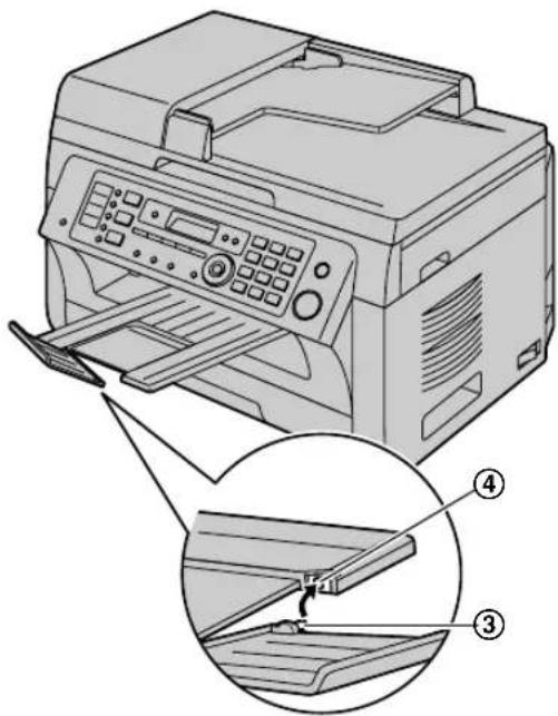 Diagram of a printer with labeled parts showing front and side views, including a close-up of the printer's internal structure.