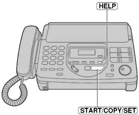 HELP START/COPY/SET