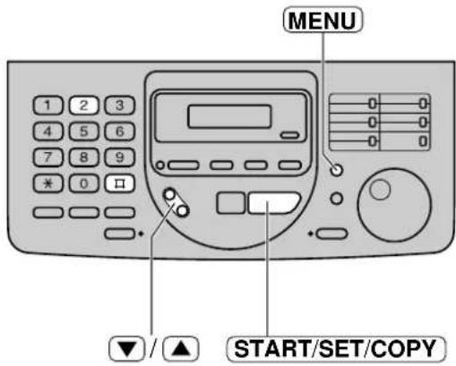 MENU 1 2 3 4 5 6 7 8 9 * 0 口 0 0 0 0 0 0 ▼ / ▲ START/SET/COPY