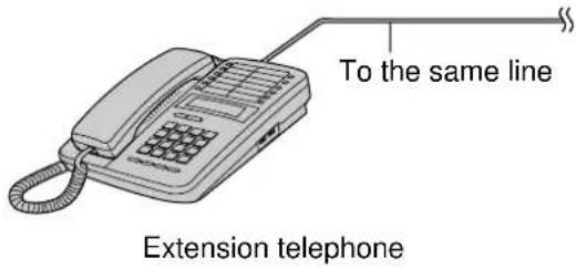 To the same line Extension telephone