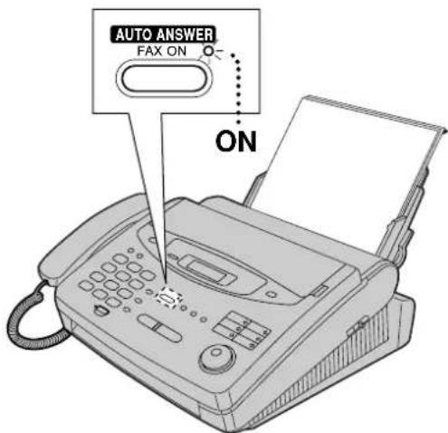 AUTO ANSWER FAX ON ON
