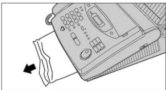 PANASONIC KX-FP330E - When paper has not been ejected even though “PAPER JAMMED” or “CHECK PAPER” is not displayed - 3