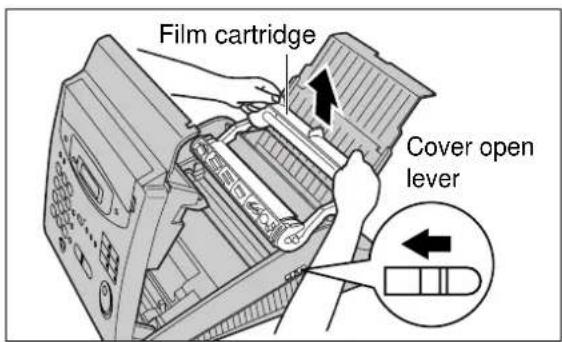 Film cartridge Cover open lever