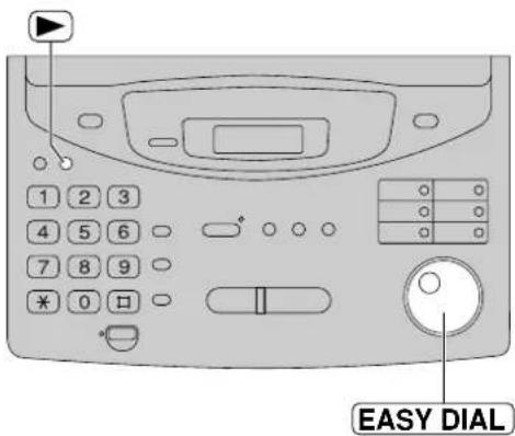 1 2 3 4 5 6 7 8 9 * 0 □ EASY DIAL