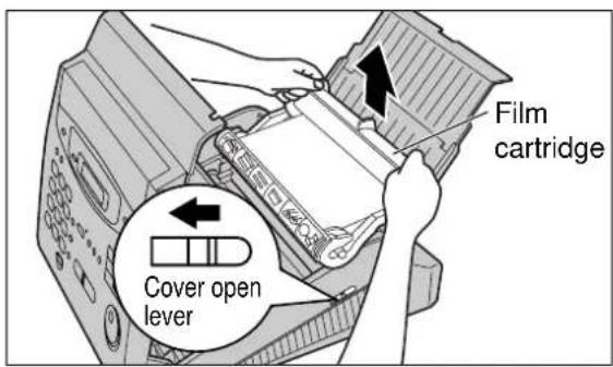 Film cartridge Cover open lever