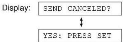 PANASONIC KX-FP330E - To cancel the delayed transmission setting - 1