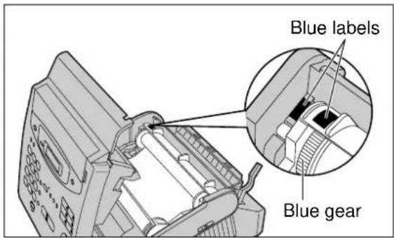 Blue labels Blue gear