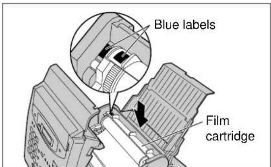 Blue labels Film cartridge