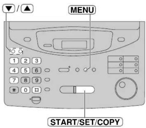 MENU START/SET/COPY