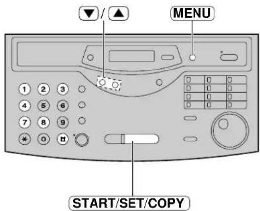 MENU START/SET/COPY