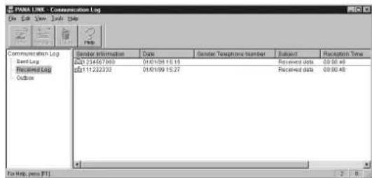 PWNA LINK - Communication Log Data Set View Tools Data Communication Log Band Link Signal/Signal Outlook Sensor Information Date Sensor Telephone Number Subcut Recitation Time 02134567090 01/01/09 15:18 Received data 00:00:48 02111222225 01/01/09 15:27 Received data 00:00:48 For Help, press (F1) 2 6