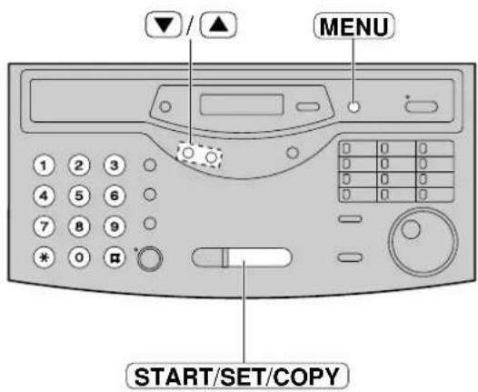 MENU START/SET/COPY
