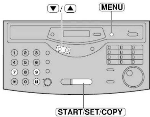MENU START/SET/COPY